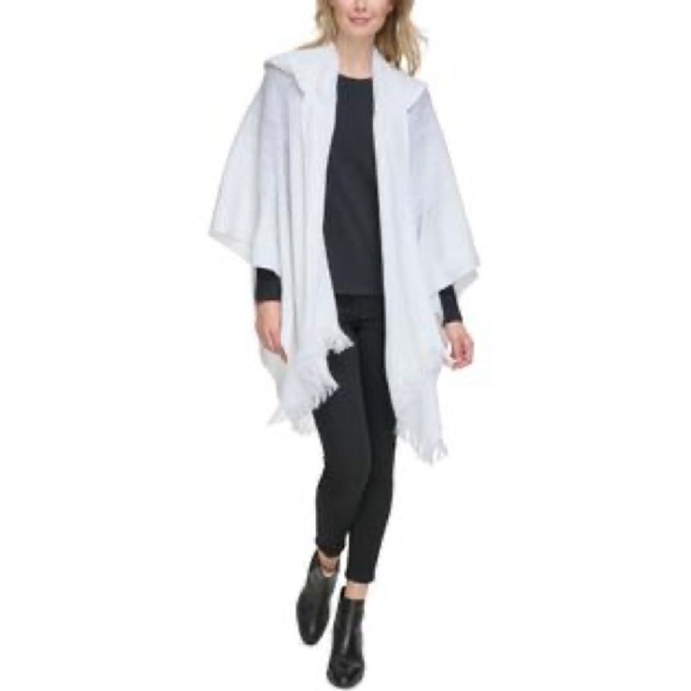 Calvin Klein Womens Knit Hooded Cardigan Sweater/kimono
